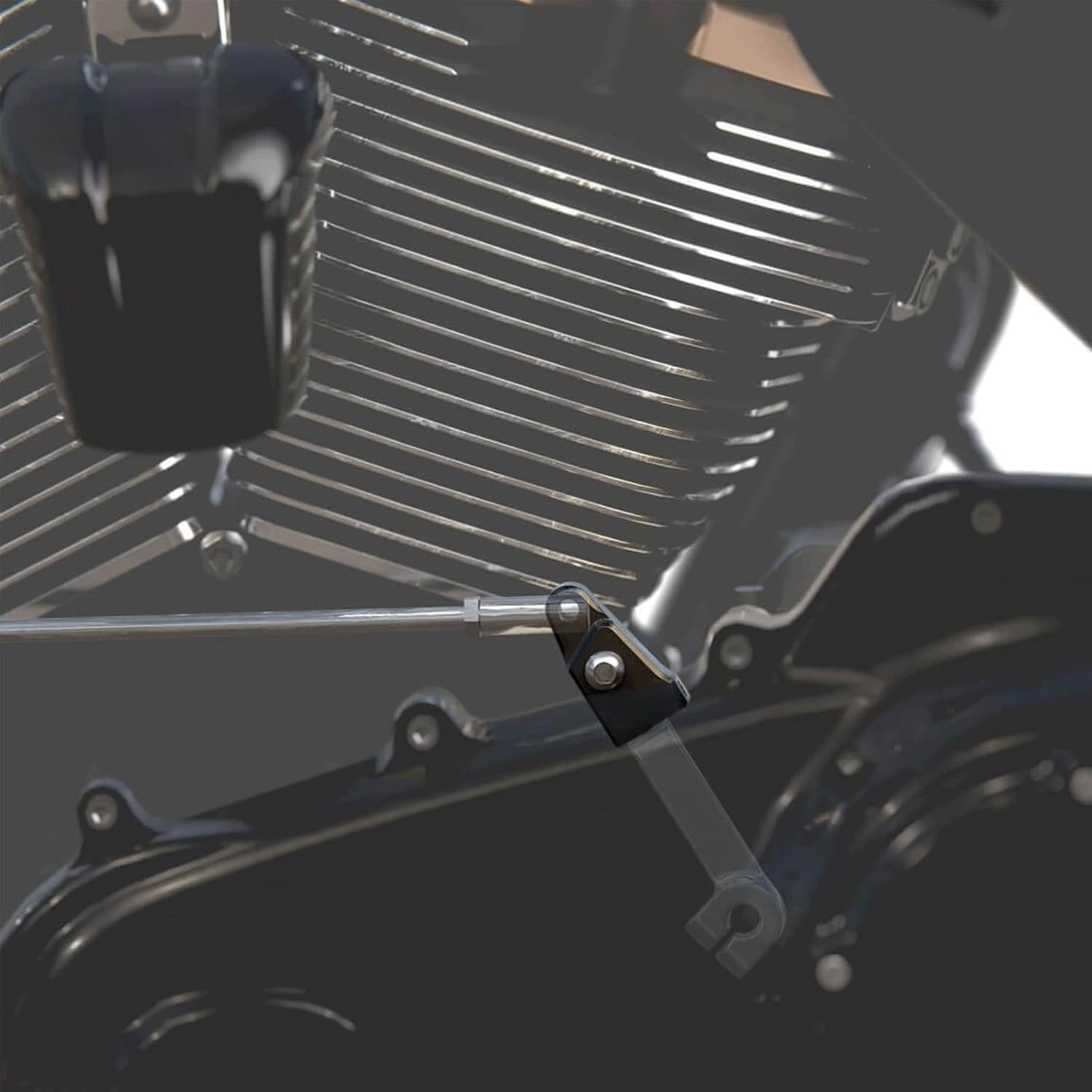 TDZ Ez Shift Neutral Gear Assist Kit Fits for Harley Touring Dyna Softail Twin Cam Models - Black image number 1