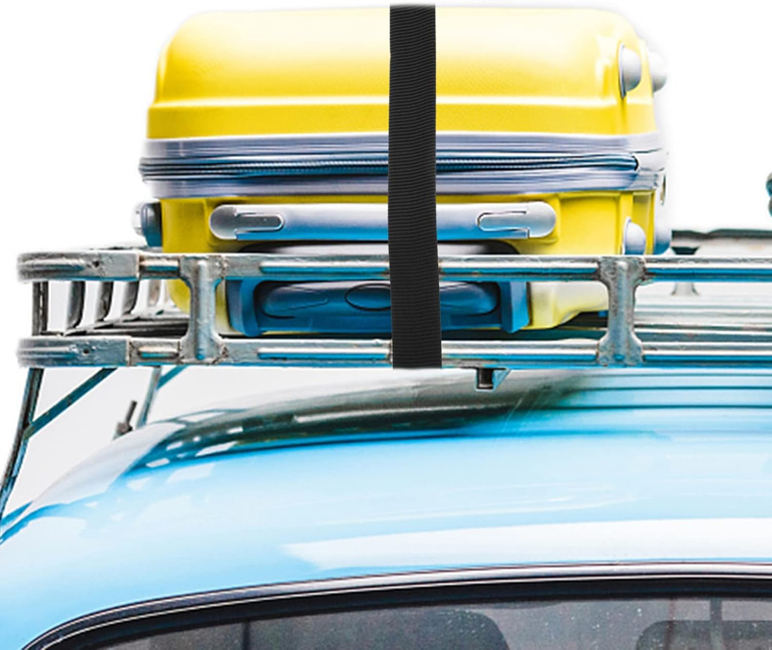 SHINEOFI 6Pcs Adjustable Cargo Bundling Straps with Double Iron Buckles Wear Resistant Luggage Tie down Straps for Secure Transport and Storage for Trucks and Roof Racks