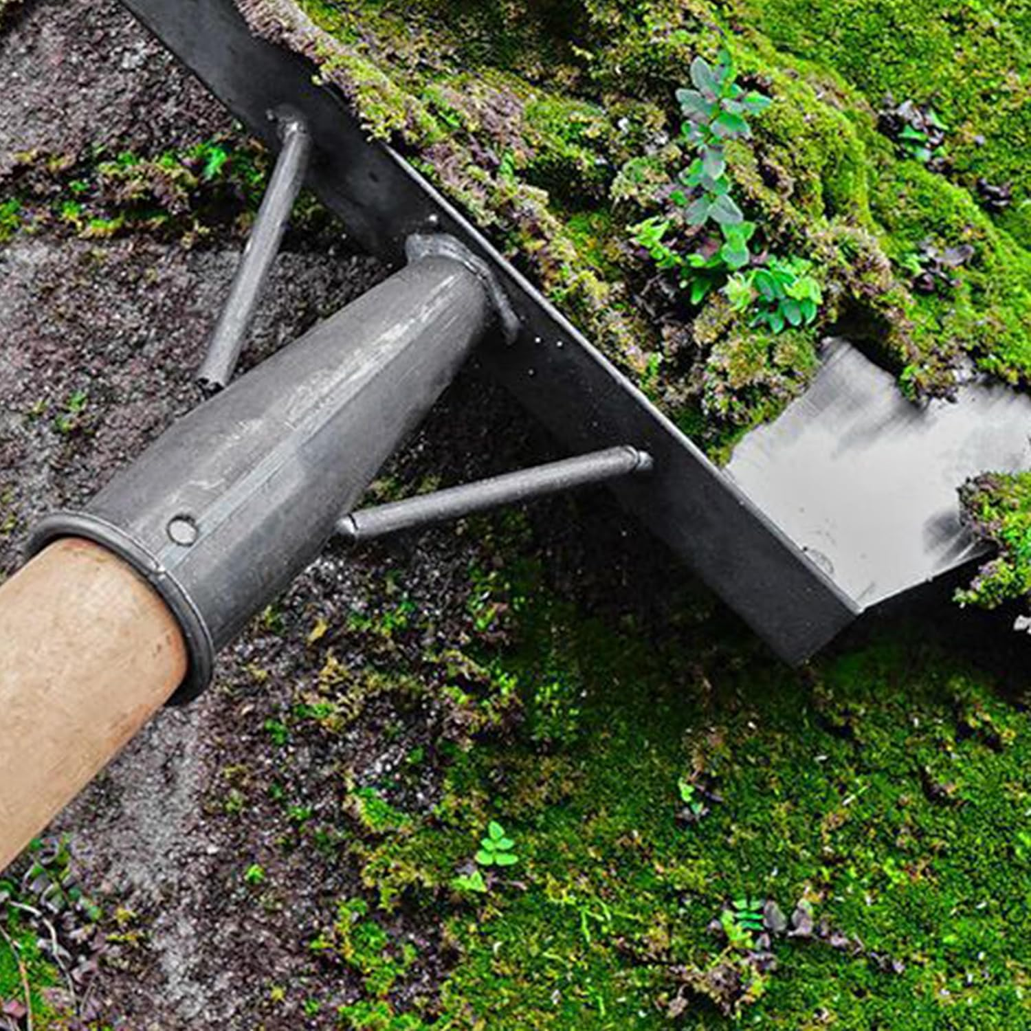 25Cm Multifunctional All-Steel Garden Shovel - Versatile Cleaning Shovel, Garden Scraper, and Weed Removal Tool for Outdoor Use