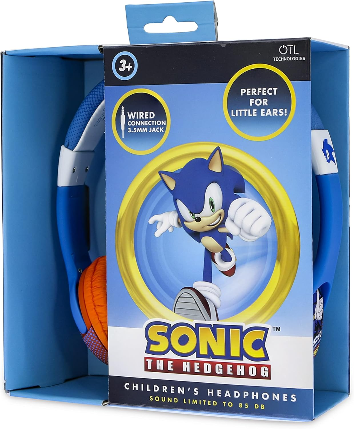 OTL Technologies SH0911 Kids Wired Headphones - Sonic the Hedgehog Kids Blue image number 2