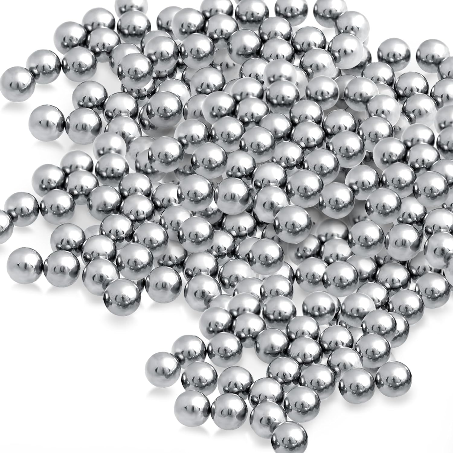 OIIKI 125 PCS Paint Mixing Balls, 316 Stainless Steel Ball for Mixing Paint, 0.16 Inch / 4 Mm Nail Polish Bearing Balls, Replacement Balls for Mixing Model Paints image number 3