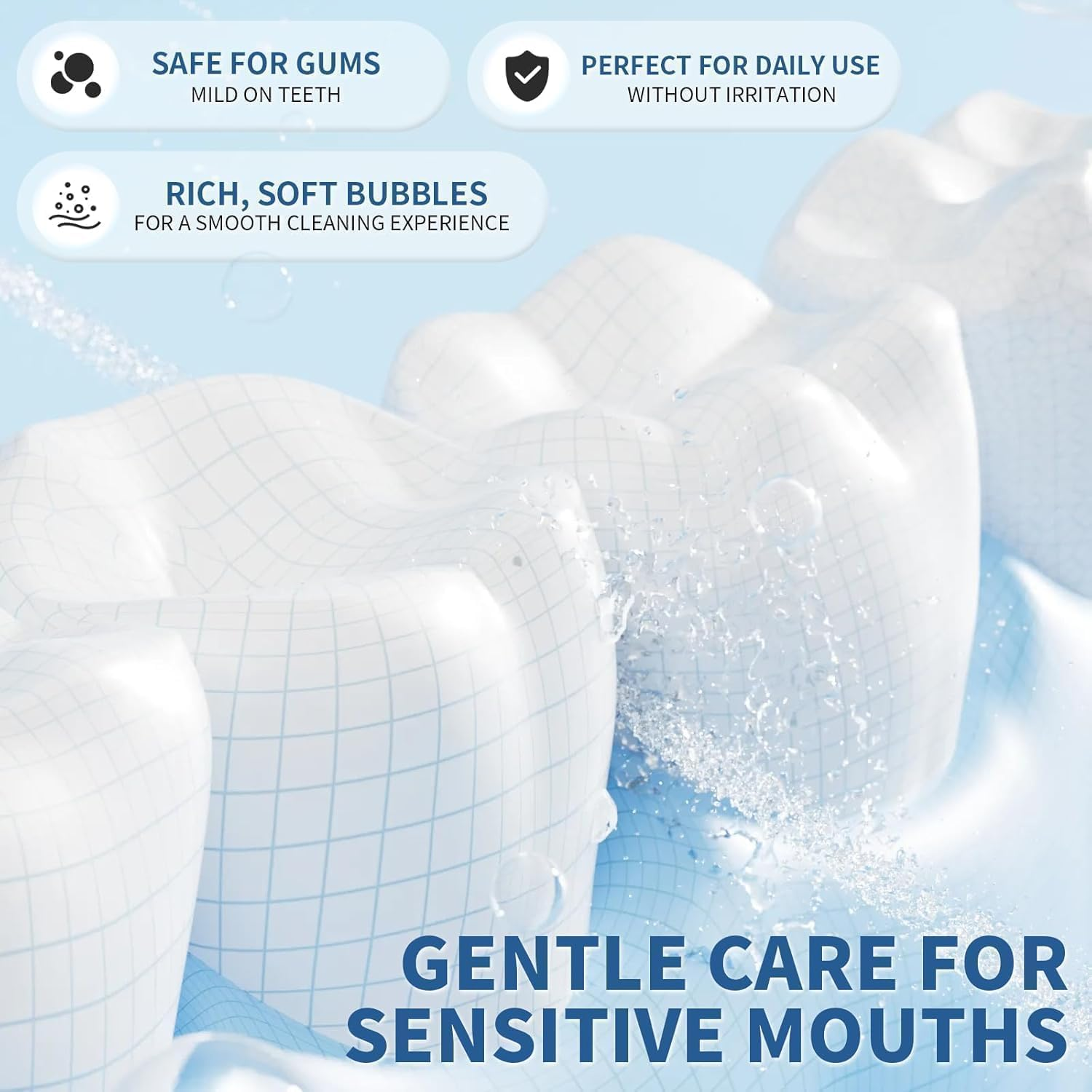 2Pcs Hydroxyapatite Toothpaste, 7.5% Nano Hydroxyapatite Toothpastes, Fluoride Free, Tooth Strengthening, Enamel Protection, Mild and Refreshing, Suitable for Sensitive Teeth, 4.23Oz, Blue image number 1