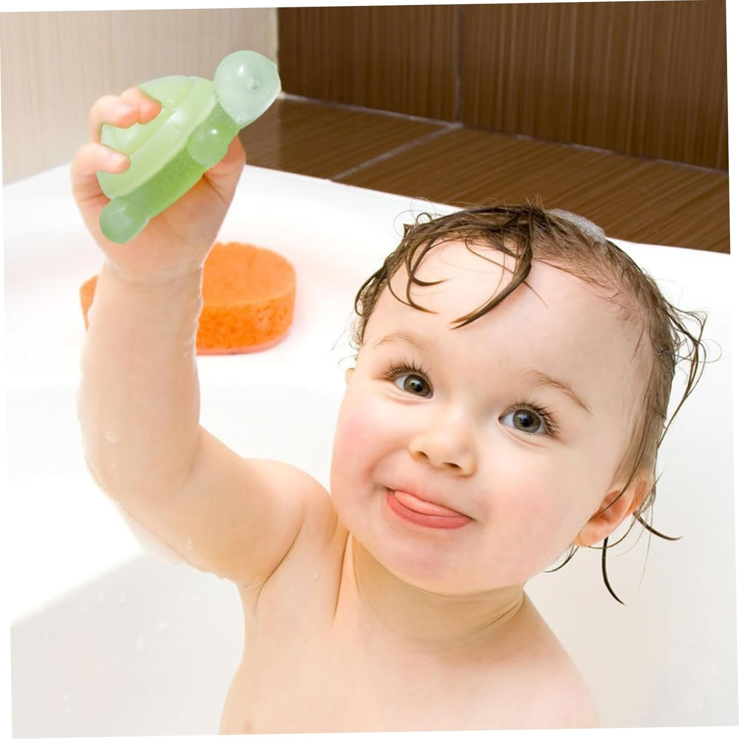 4Pcs Kids Soap, Little Turtle Shape Essential Oil Soap, Natural Ingredients Fragrance Cleansing Bath Cute Little Turtle Soaps for Washing Hands, Face Hand image number 1