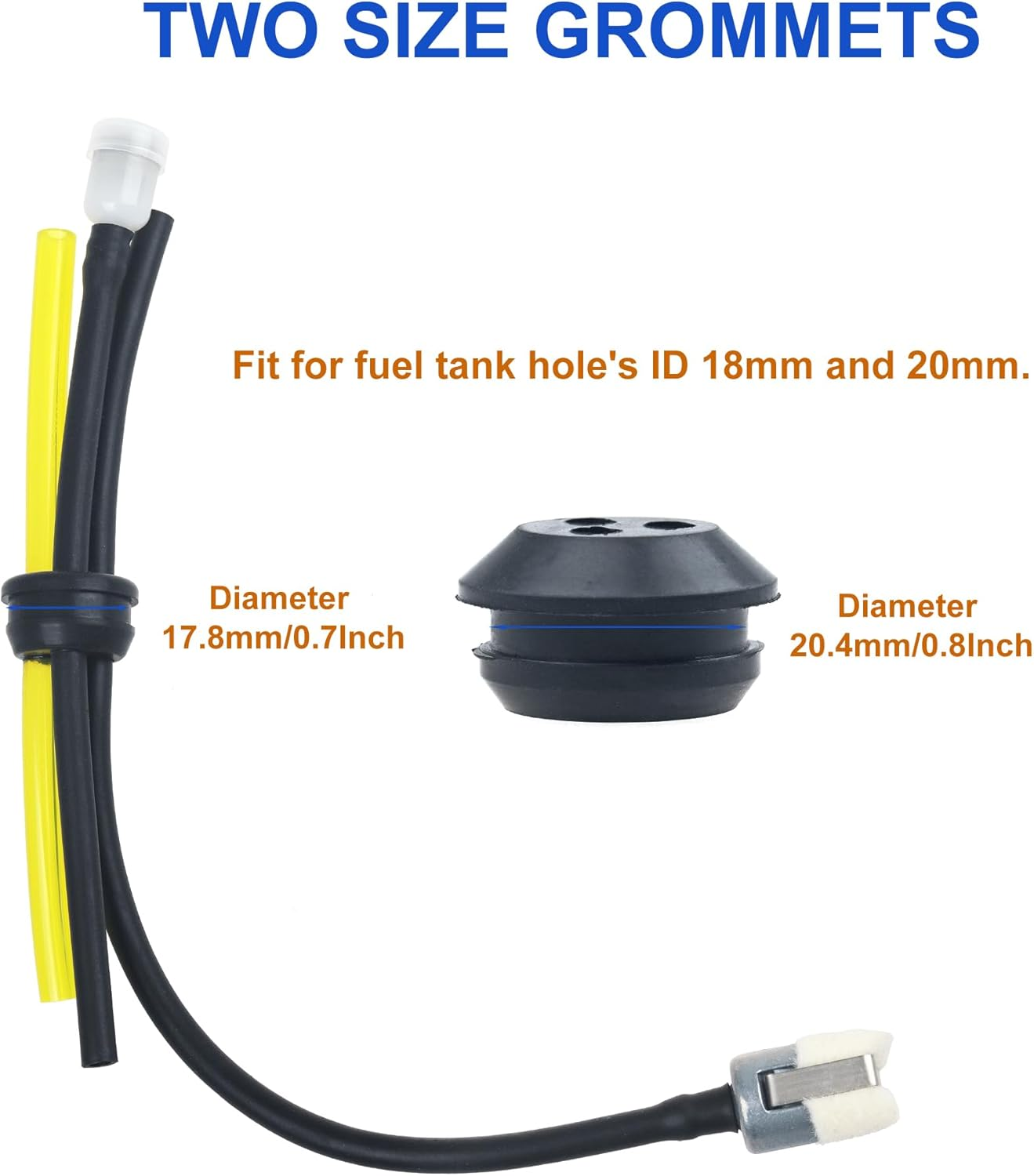 SRM 225 Tune up Kit, Replacement Parts Fit for Echo Weed Eater, Leaf Blower, String Trimmer SRM-210, SRM-230, PAS-225, PB-250LN, Includes Air Filter, Fuel Line, Spark Plug, Primer Bulb, Fuel Filter image number 1
