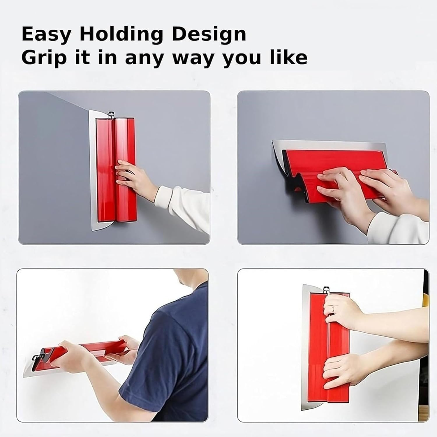 Drywall Skimming Blade, 23.6In Stainless Steel, ABS, Smoothing Knockdown Spatula, Multifunctional, Comfort Handle Design, Professional Results, Large Working Area image number 5