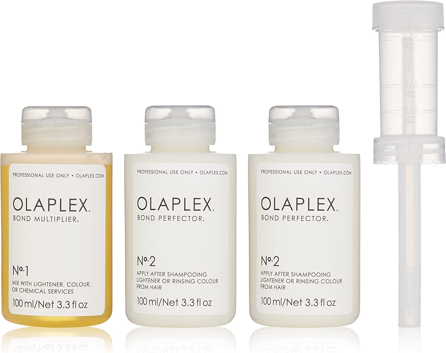 Olaplex Traveling Stylist Kit 1X No.1 Bond Multiplier 100Ml, 2X No.2 Bond Protector 100Ml Each image number 5