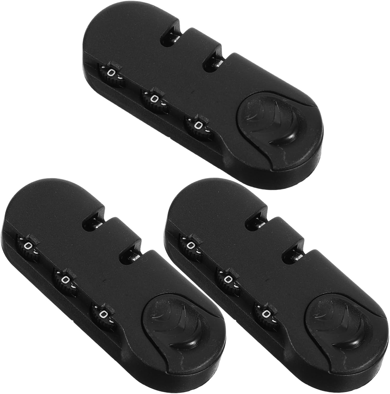 MOKKHNB 3Pcs 3-Digit Combination anti Theft Lock for Backpack and Suitcase, Portable Zipper Password Lock Set for Travel Luggage Security image number 6