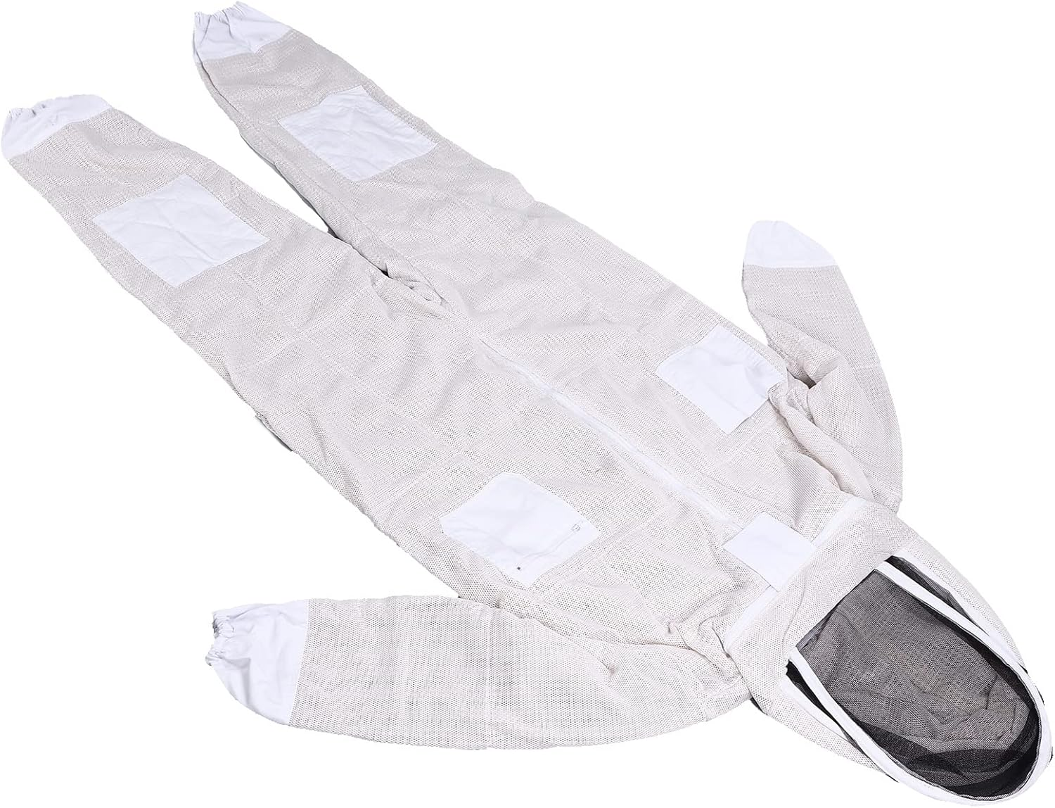 Professional Siamese Bee Suit, 3 Layer, Net Space Suit, Ventilated Bee Suit for Beekeeper, Practical Pocket Design Beekeepers Suit (XXL) image number 4