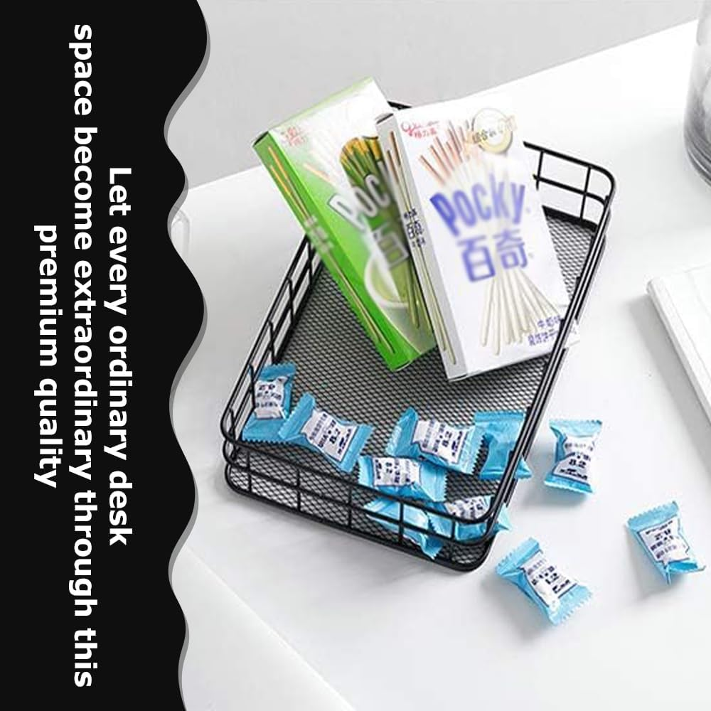 Metal Wire Cabinet Organizer,Multi-Function Cosmetic Organizer,Durable Wire Baskets,Snack Container,Home Essential Supplies,For Food,Cosmetic image number 6