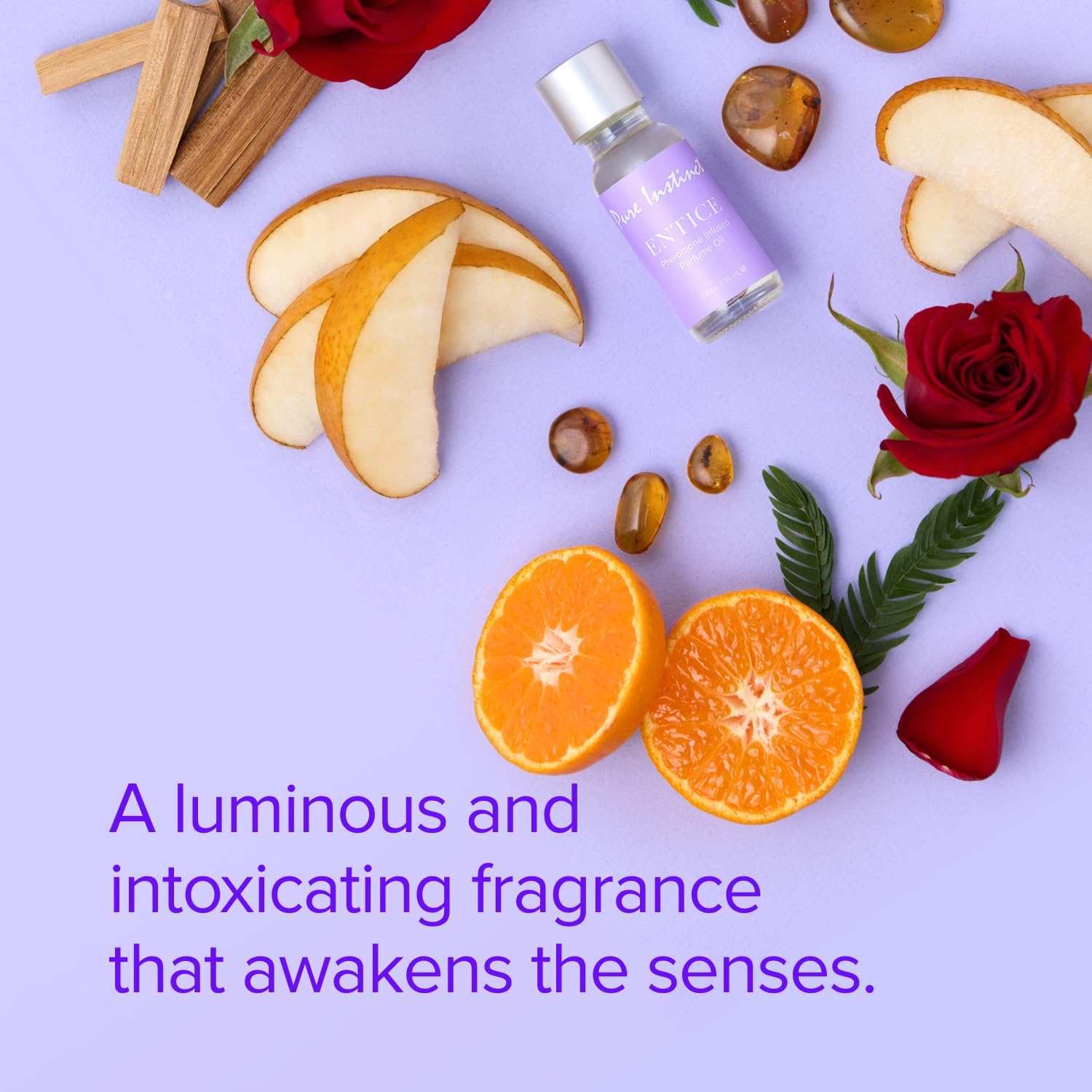 Pure Instinct ENTICE the Original Pheromone Infused Essential Oil Perfume Cologne - for Her Women - TSA Ready (Dropper Bottle 0.5 Fl. Oz./15Ml) image number 6