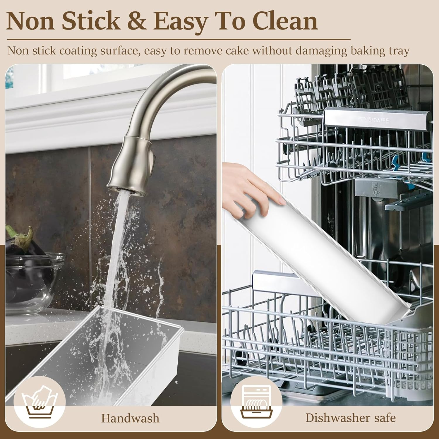 DJAPWPX Rectangle Cake Mold, Aluminum Alloy Rectangle Cake Mold with Acrylic Lid, Practical Tiramisu Pan with Removable Side Panel for Cheesecake Baking image number 6