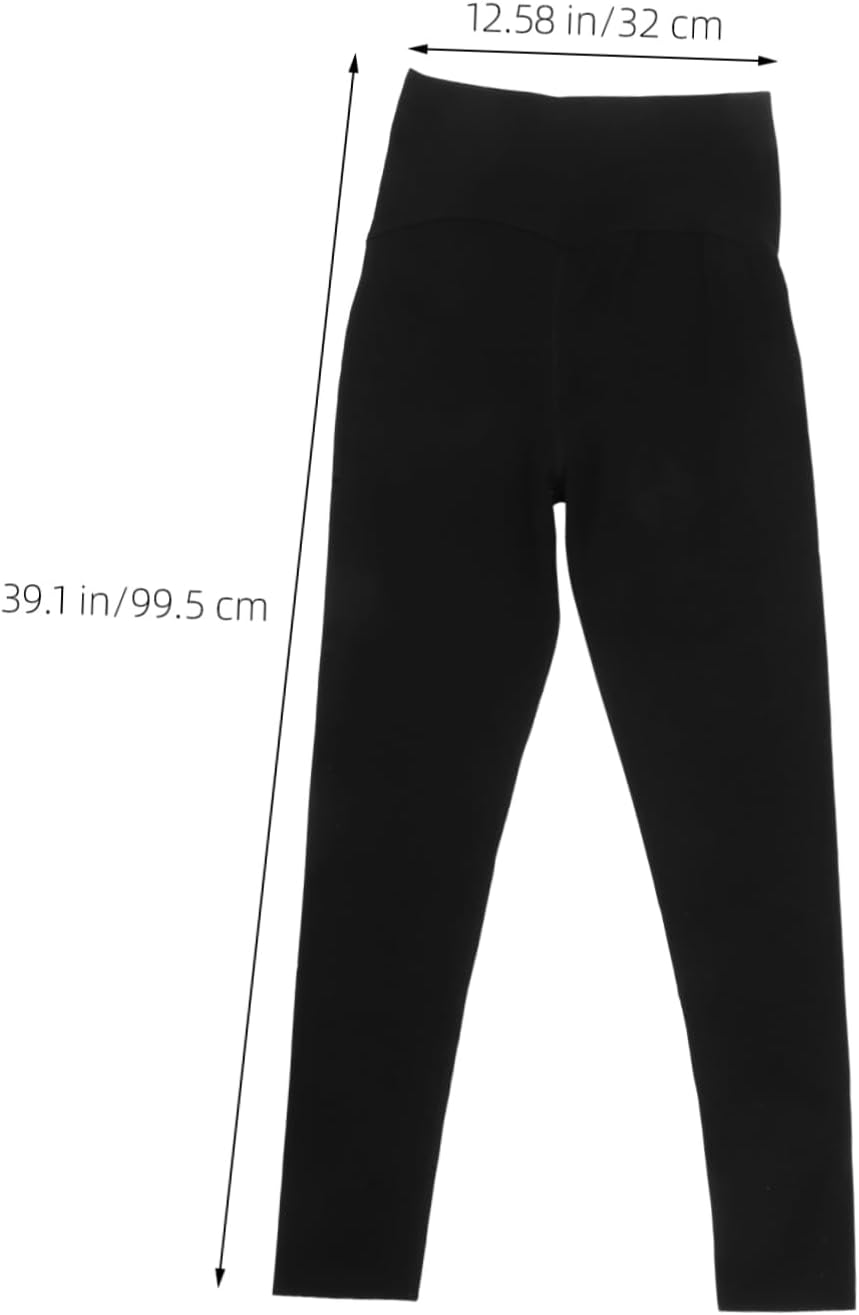 LIFKOME Maternity Workout Leggings for Women Comfortable High Waist Yoga Pants for Pregnancy Supportive Belly Band for Daily Wear Yoga Outdoor Activities XL image number 3