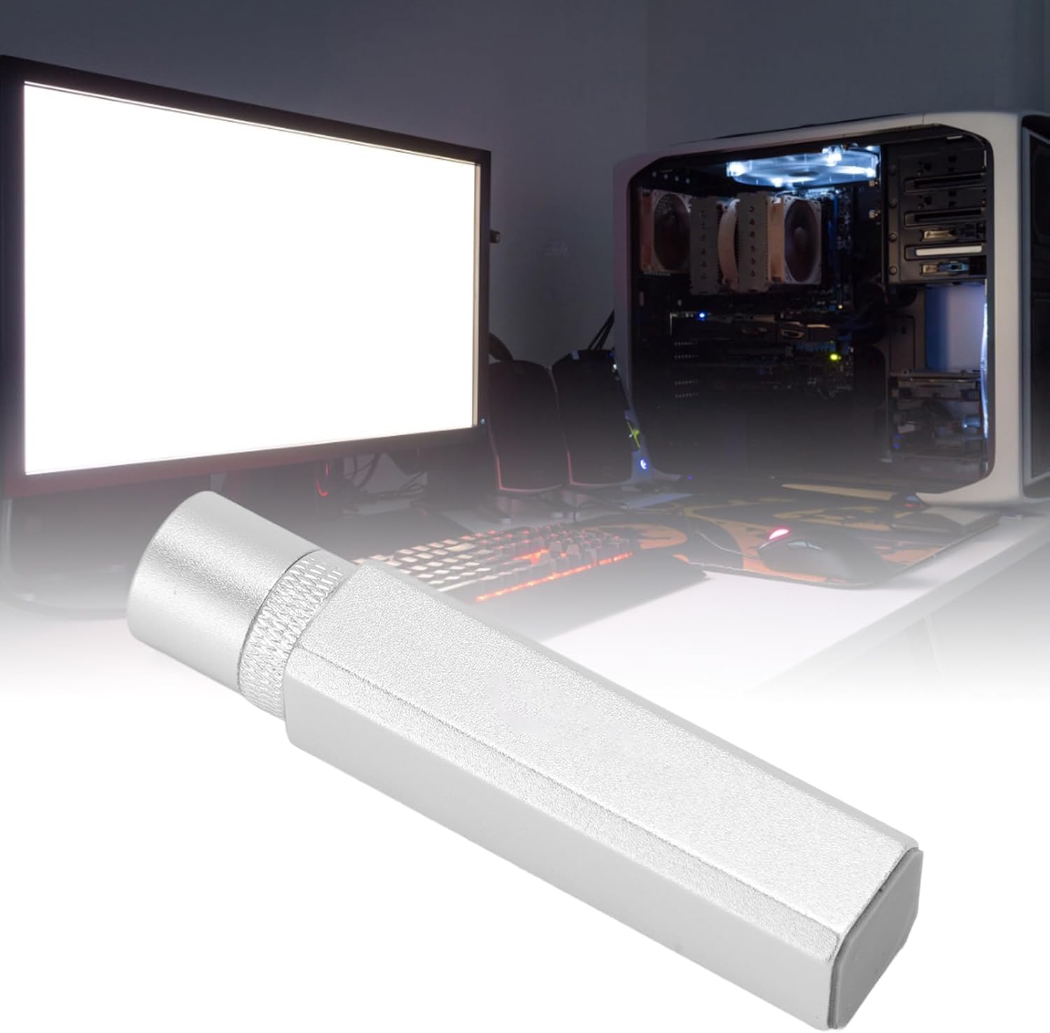 Retractable Aluminum GPU Support Bracket with Screw Adjustment for Graphics Card Chassis, Bottom Magnet Design image number 2