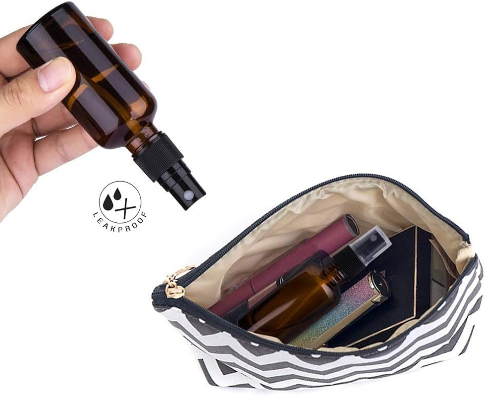 100Ml 50Ml Amber Glass Spray Bottle Fine Mist Spray Bottles Cosmetic Container 10 Ml Amber Glass Roller UV Protection Bottles with Stainless Steel Roller Balls image number 6