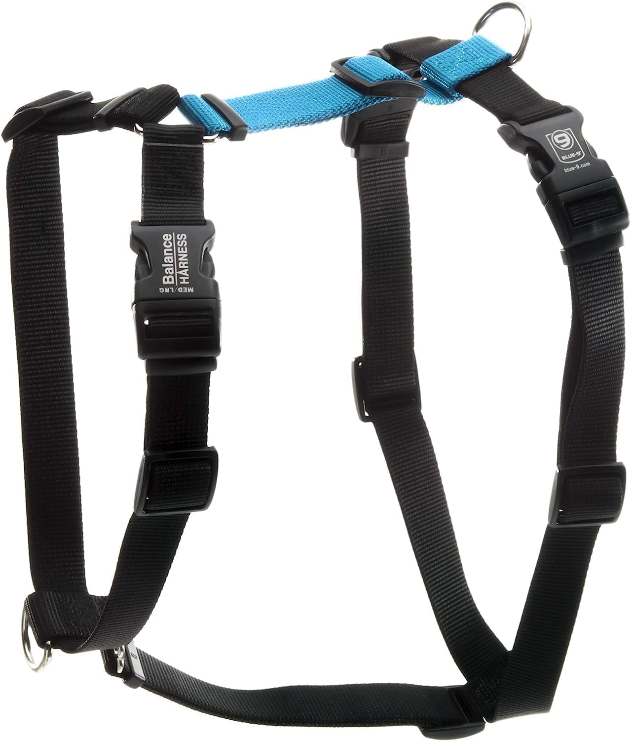 Blue-9 Balance Harness Buckle Neck, Medium/Large, Sky Blue image number 5