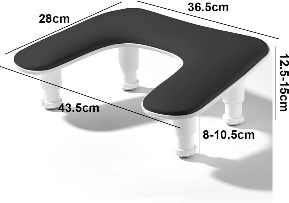 HHWRT Nail Arm Rest U Shape, Arm Rest for Nails Tech, Height Adjustable U-Shaped Arm Rest, U Shaped Manicure Hand Rest, Manicure Nail Pillow, Hand Rest Nail Cushion for Manicurists image number 2