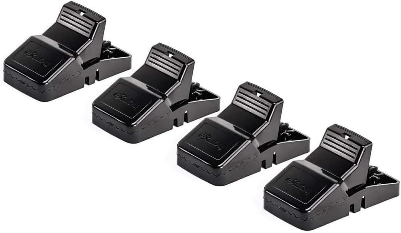 Large Powerful Rat Traps (4 Pack) - Kills Instantly with Powerful Steel Spring - Setup in Seconds - Wash & Reuse over & over - Hands Free Disposal - Rat Control without Harmful Poisons or Chemicals image number 1