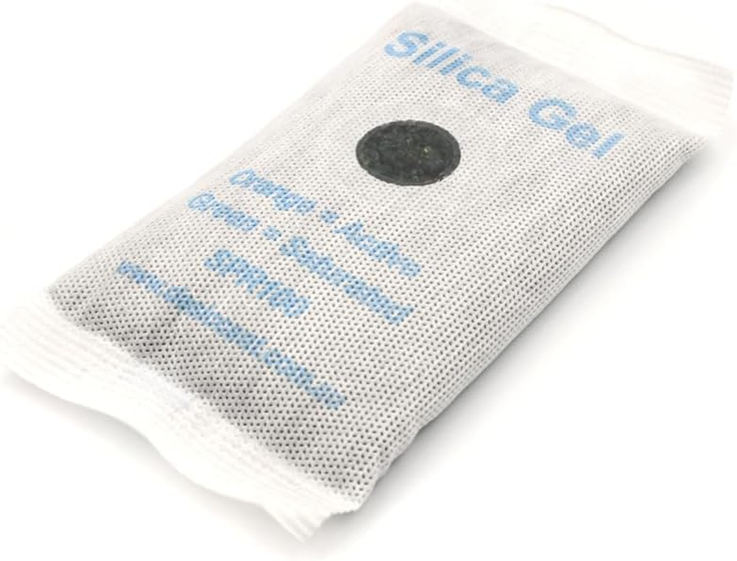 0.5Kg [10 Packets] Cloth Indicating Silica Gel Packets, Bulk - Orange to Green, Non-Woven Cloth with Window image number 1