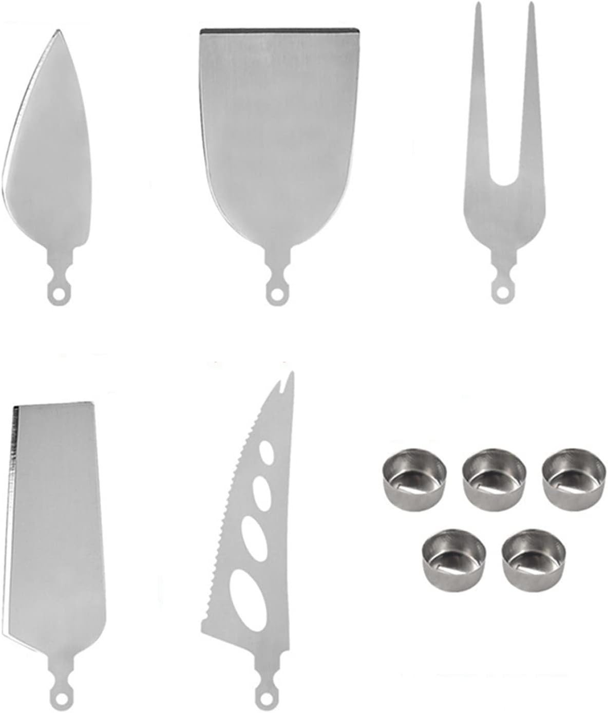 Charcuterie Board Resin Knife Base Handle Mold Collection,3Pcs Handle with 5Pcs Blade Resin Casting Mold for DIY Cutlery Handle Epoxy Resin Mold (5PCS Tableware)