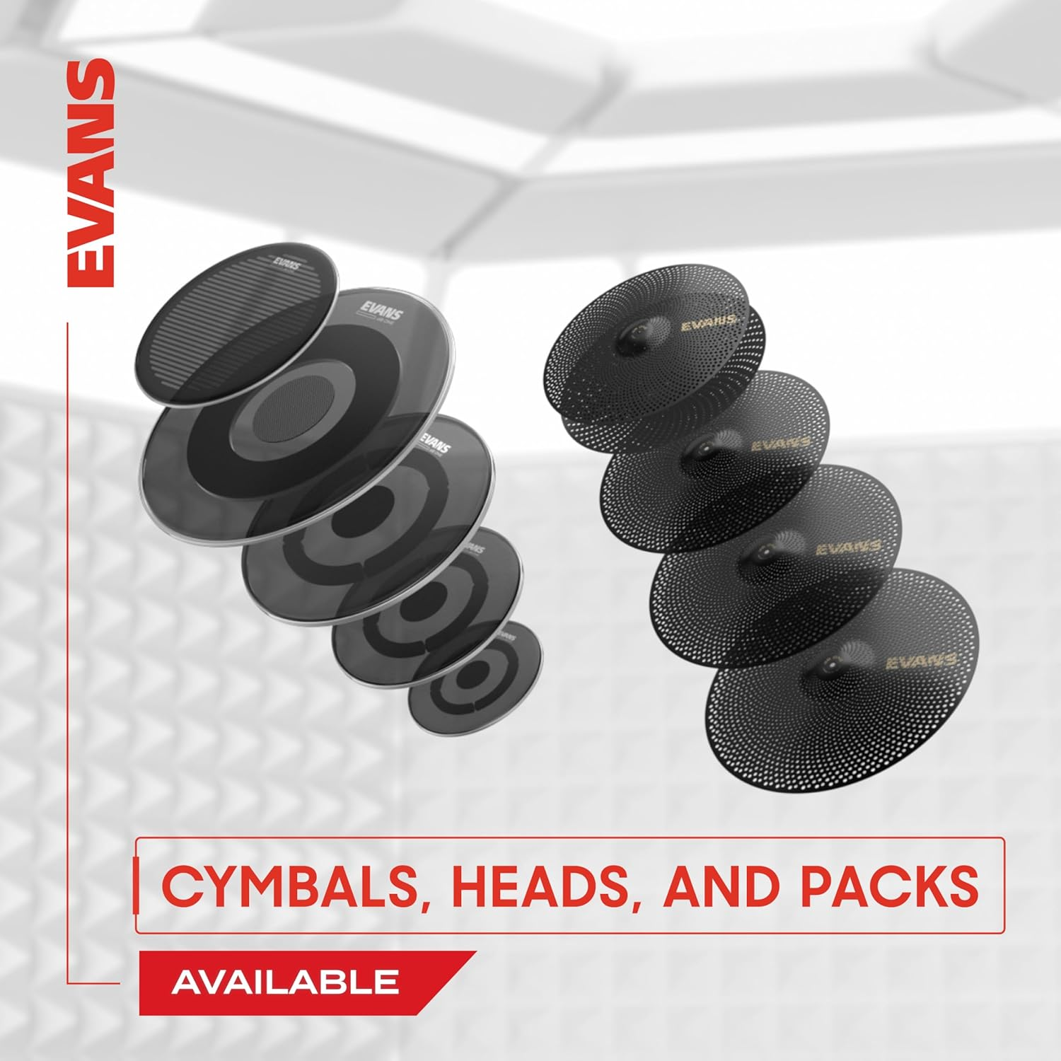 EVANS Db One Cymbal Pack, (14 Inch, 16 Inch, 18 Inch, 20 Inch)