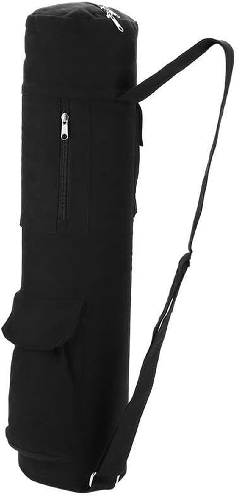 Baxnore Yoga Mat Bag, Canvas Yoga Mat Storage Bag, Multifunctional Yoga Mat Carrier Backpack with Adjustable Strap for Sports Accessories image number 4