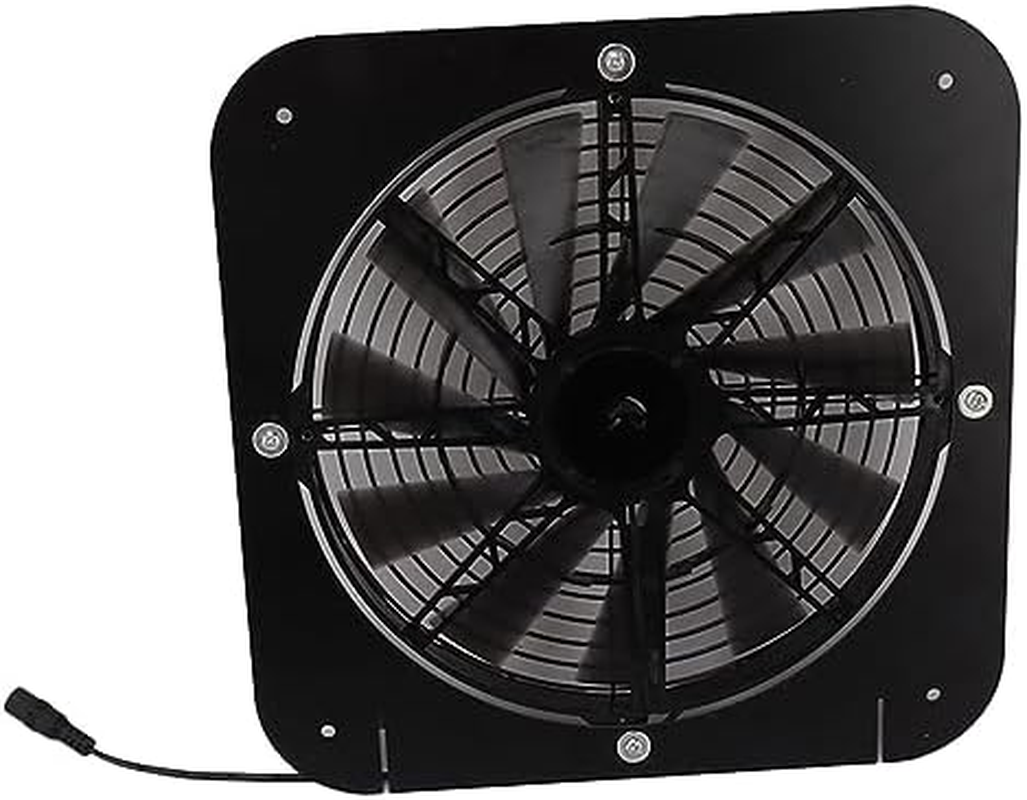 Omabeta 13.5 Inch 100W Solar Powered Fan, Solar Panel Fan Kit for Greenhouse Chicken Coop with 3000 RPM Auto Speed Adjust image number 6