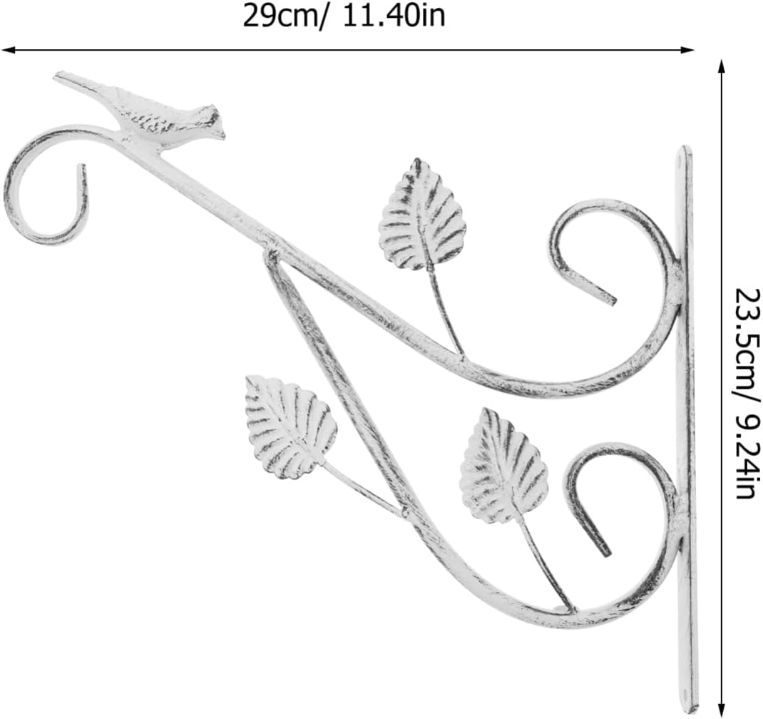 Totority Heavy-Duty Iron Hanging Plant Bracket Outdoor Flowerpot Hook for Wall Garden Decor Lanterns Wind Chimes for Balcony and Handrails image number 6