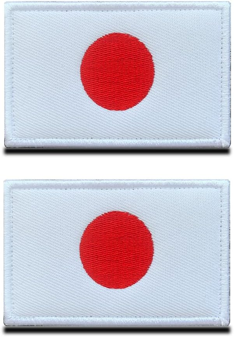 Pack of 2 PCS Tactical American Flag Patch -Thin Blue Line Police- Hook & Loop Embroidered Fastener- USA Flag Patch US Flag Patch United States of America Military Uniform Sew Emblem Patches