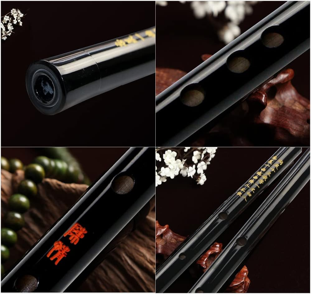 F Key Dizi Bamboo Flute C Se Traditional Musical Instrument with Carrying Bag for Beginners Music Rs Black F Key image number 6