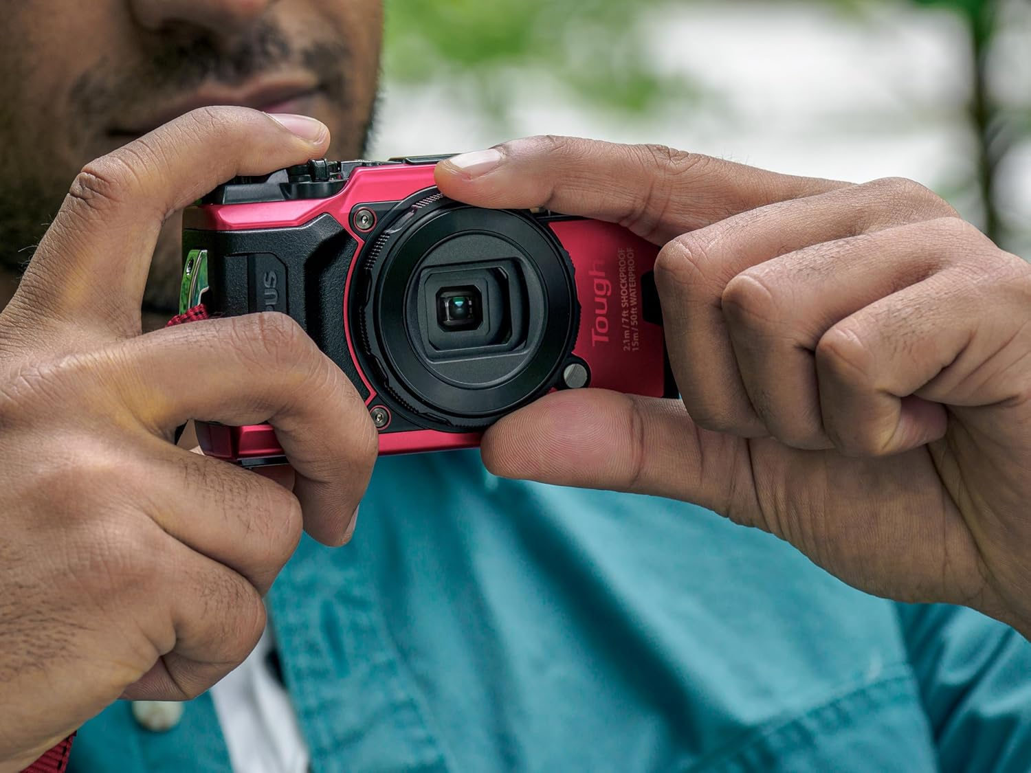 OM SYSTEM LB-T01 Lens Protector for Tough TG-5, TG-6 and OM SYSTEM TG-7, Protection against Scratches and Dirt