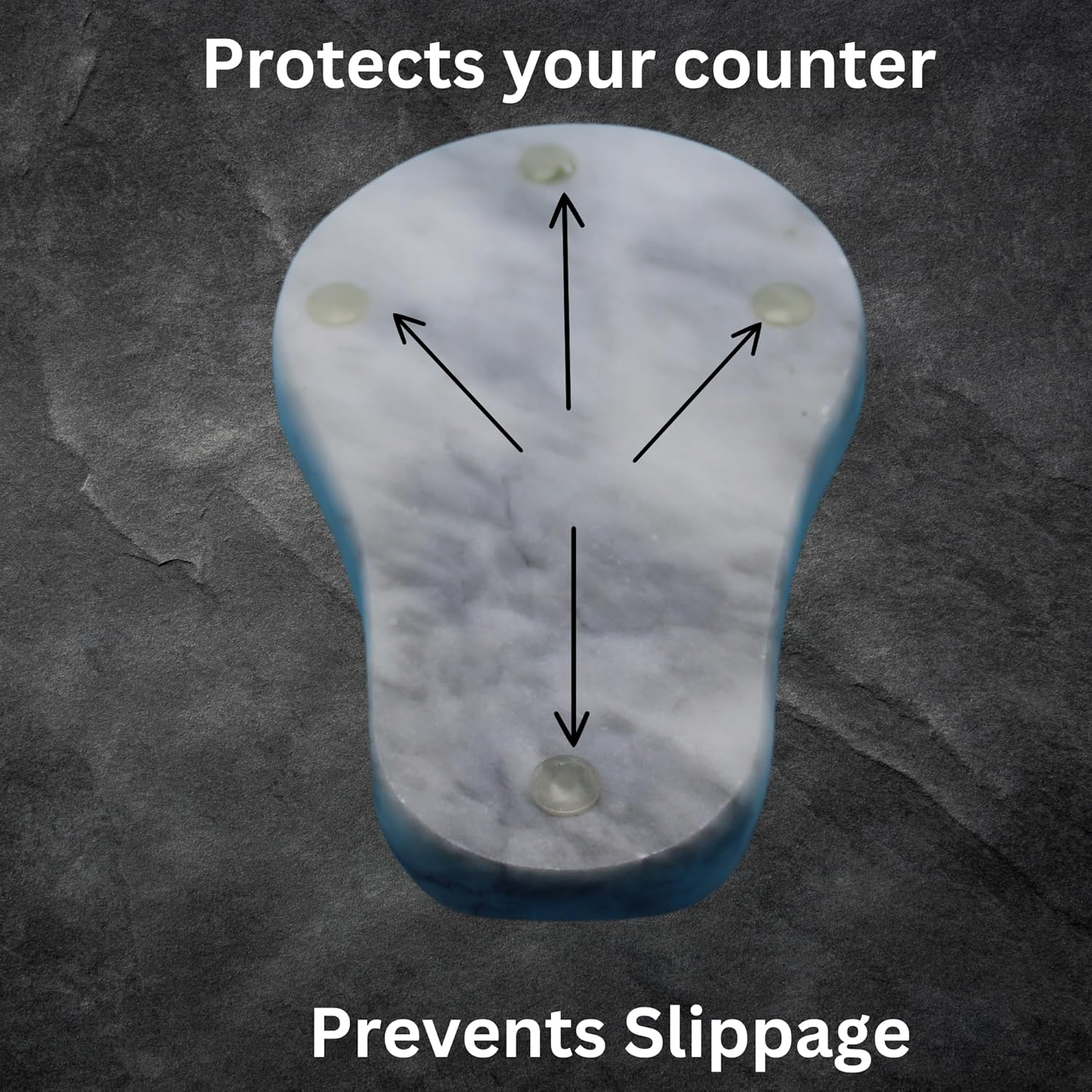 Marble Spoon Rest - Heat-Resistant, Spoon Holder for Stove Top - Kitchen Utensil Holder for Spoon, Ladle, Spatula & Other Accessories image number 5