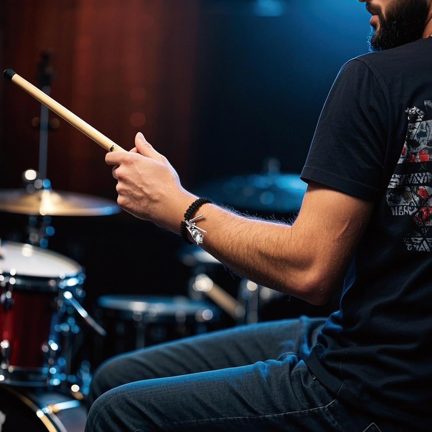 Drummer Gifts for Men - Drummer Accessories Gifts for Rock Fans, Ideal Birthday or Holiday Present for Music Lovers image number 3