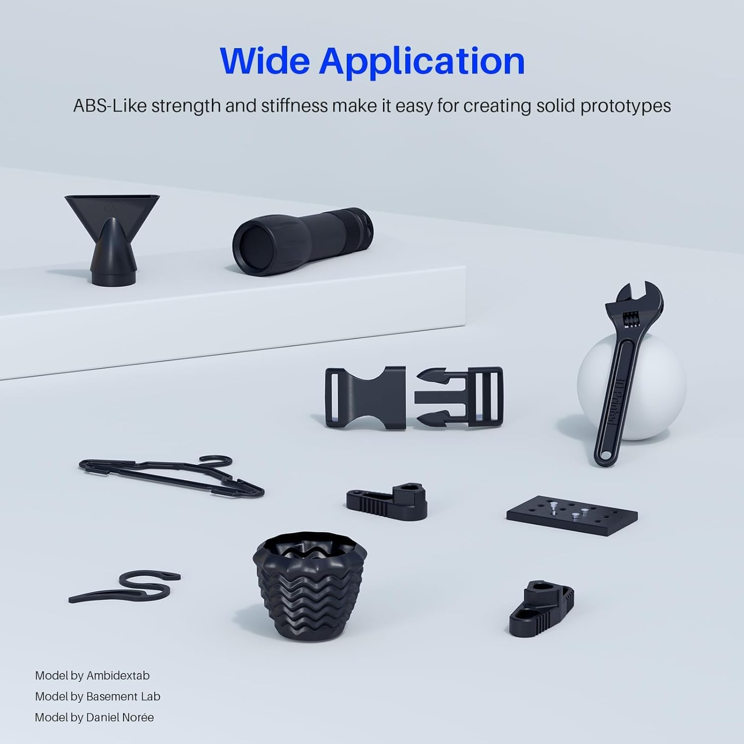 ELEGOO Tough Resin 3D Printer Resin with High Hardness, Low Viscosity, Low Shrinkage, Compatible with MSLA LCD DLP 3D Printers, Grey 1000G image number 4