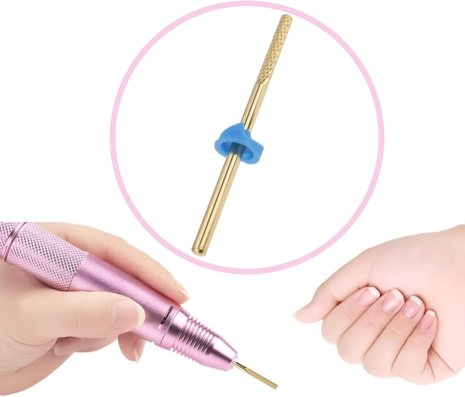 Briny River 2PCS Nail Drill Bits #170 Carbide Drill Bit Diameter 2.2Mm Grinding Length 15Mm Total Length 44.5Mm image number 3