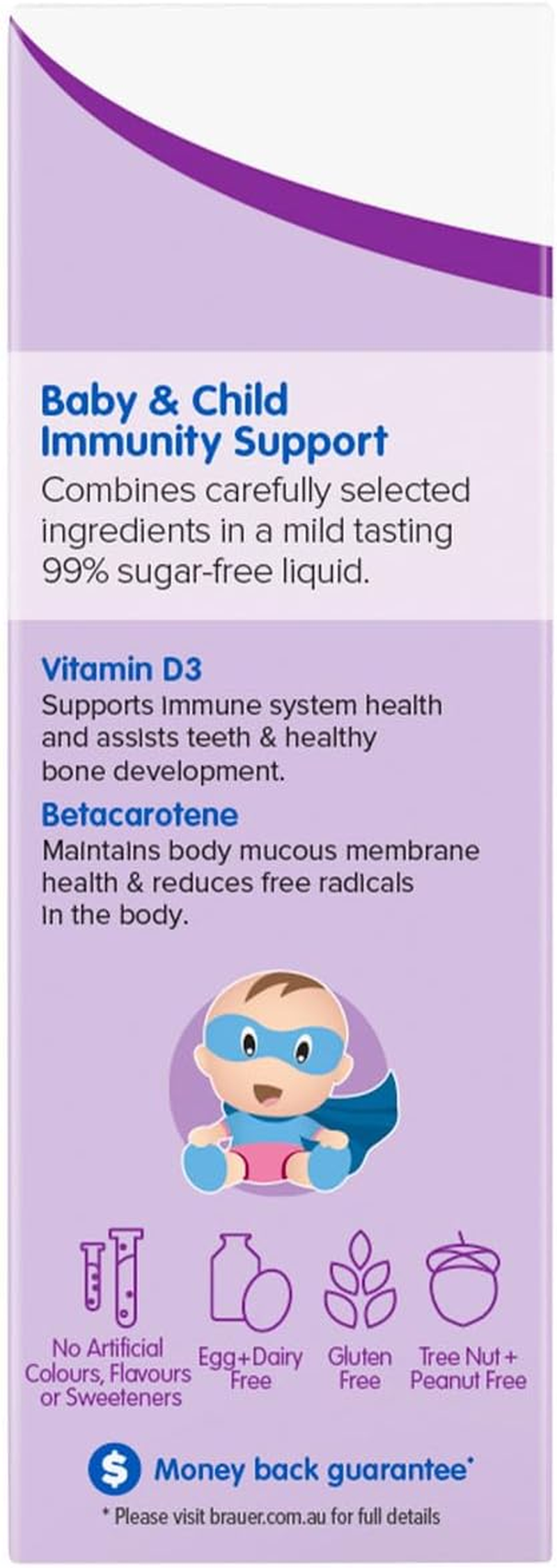 Brauer Natural Baby and Child Immunity Support Oral Liquid 100 Ml image number 3