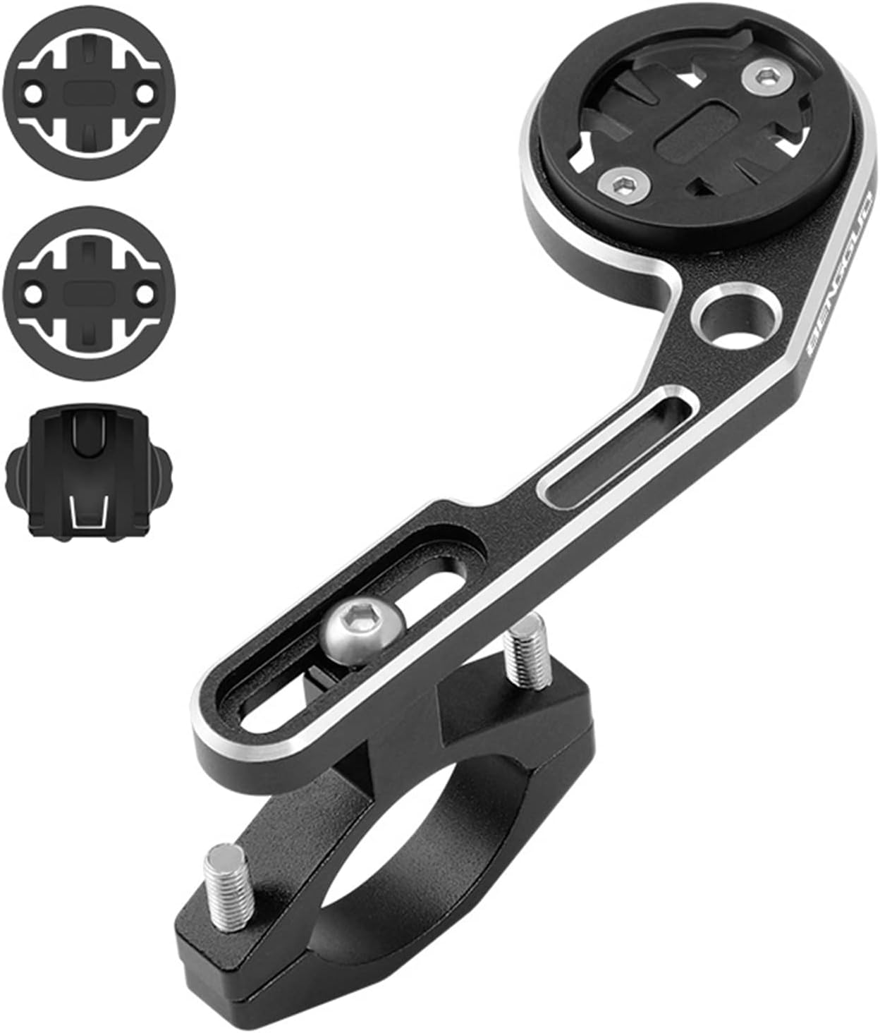 Bicycle Computer Mount Adjustable Out Front Bike Handlebar Mount Holder with Camera Adapter Light Holder for Garmin for Bryton for Cateye image number 3