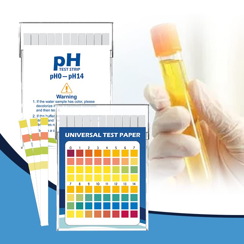 Plastic Ph Test Strips, Universal Application (Ph 0-14), 100 Strips | for Saliva, Soap, Urine, Food, Liquids, Water with Soil Testing, Lab Monitoring, Etc. image number 6