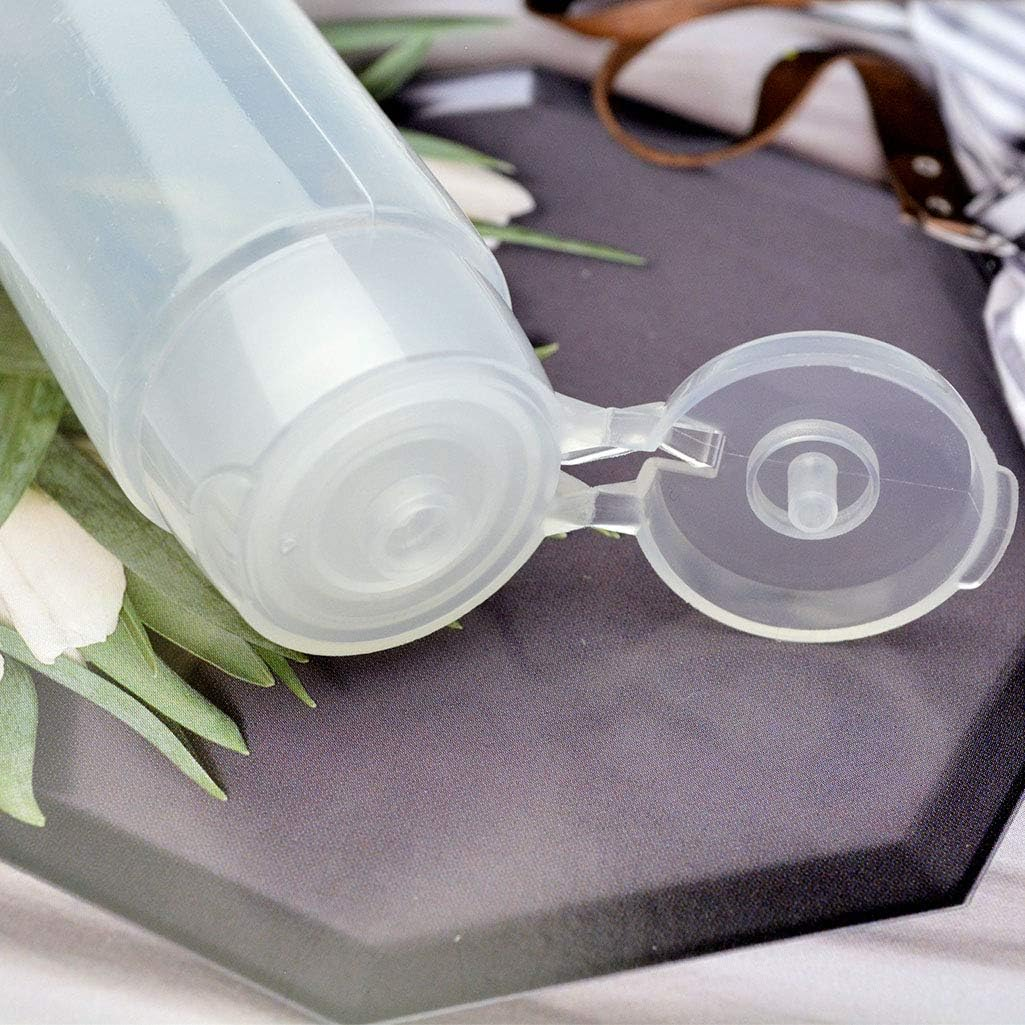 Nydotd 18 Pack Travel Size Plastic Squeeze Bottles for Liquids, 50Ml/1.7Oz TSA Approved Makeup Toiletry Cosmetic Containers, Leak-Proof with Flip Caps, Refillable image number 4