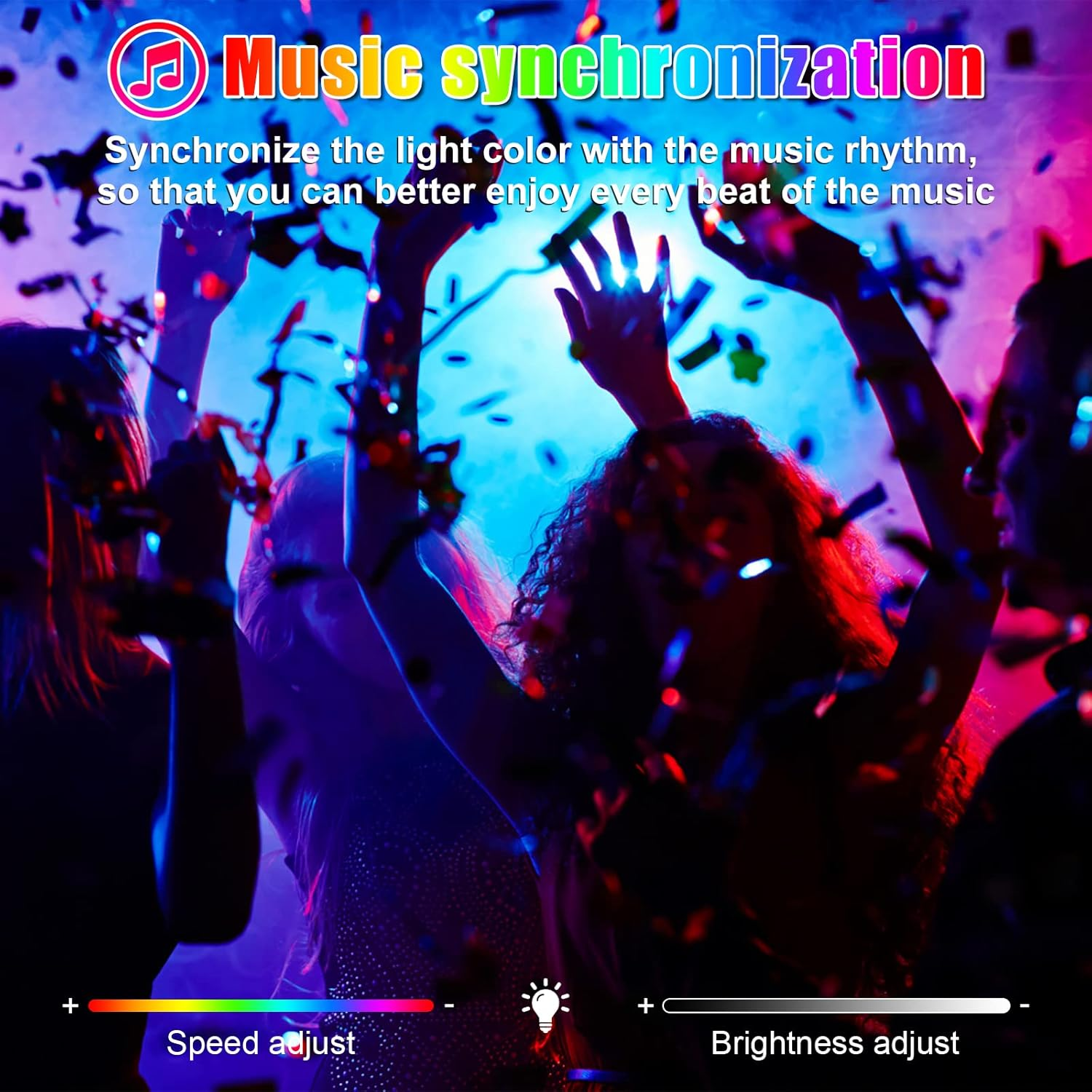 RGBW Flood Lights 2 Packs BOSITE Waterproof IP66 RGB + White LED Floodlight Dimmable Spot Lights with Remote/App Control for Garden, Patio/Yard/Stage Lighting/Christmas/Halloween Parties Decor image number 5