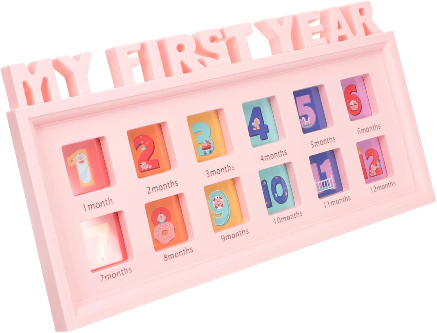 Growth Frame Month First Year Picture Frame for Boy Girl Creative Collage Holder Modern Design for Home Decoration Milestones image number 5