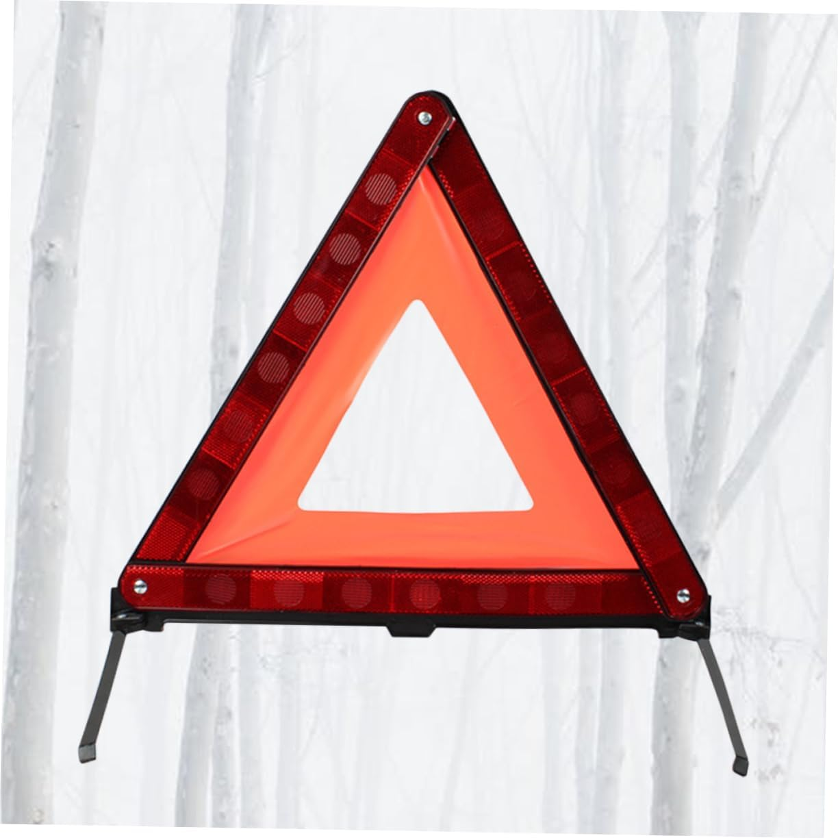 Red Reflective Triangle Warning Sign Car Emergency Roadside Safety Triangle Warning Sign Vehicle Breakdown for Roadside Use image number 4