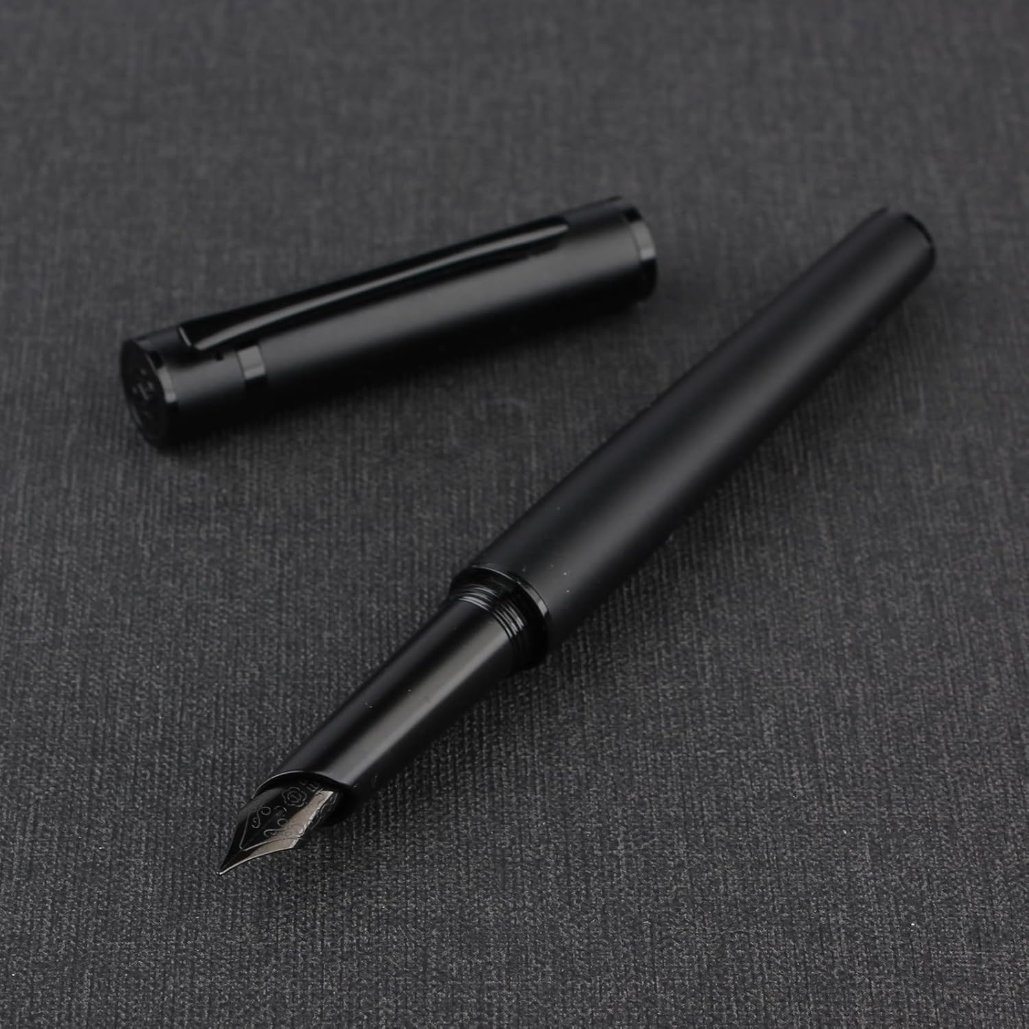 Iridium 0.5Mm Designer Nib Fountain Pen, Screw Cap, with Free Ink Converter, Black Trim image number 3