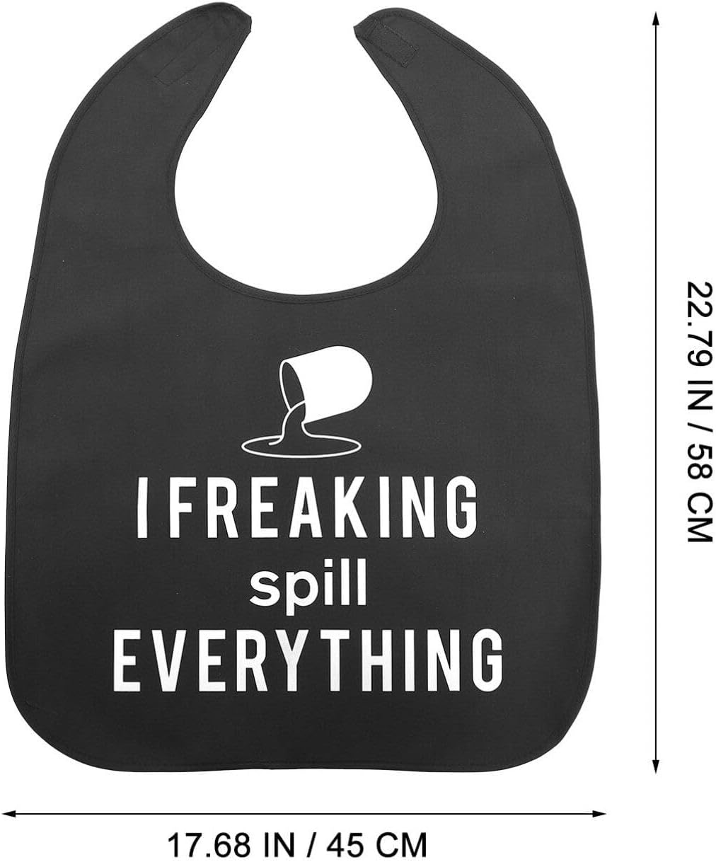 Iplusmile Adult Bibs - Waterproof and Reusable Clothing Protectors for Elderly, Seniors and Disabled image number 4