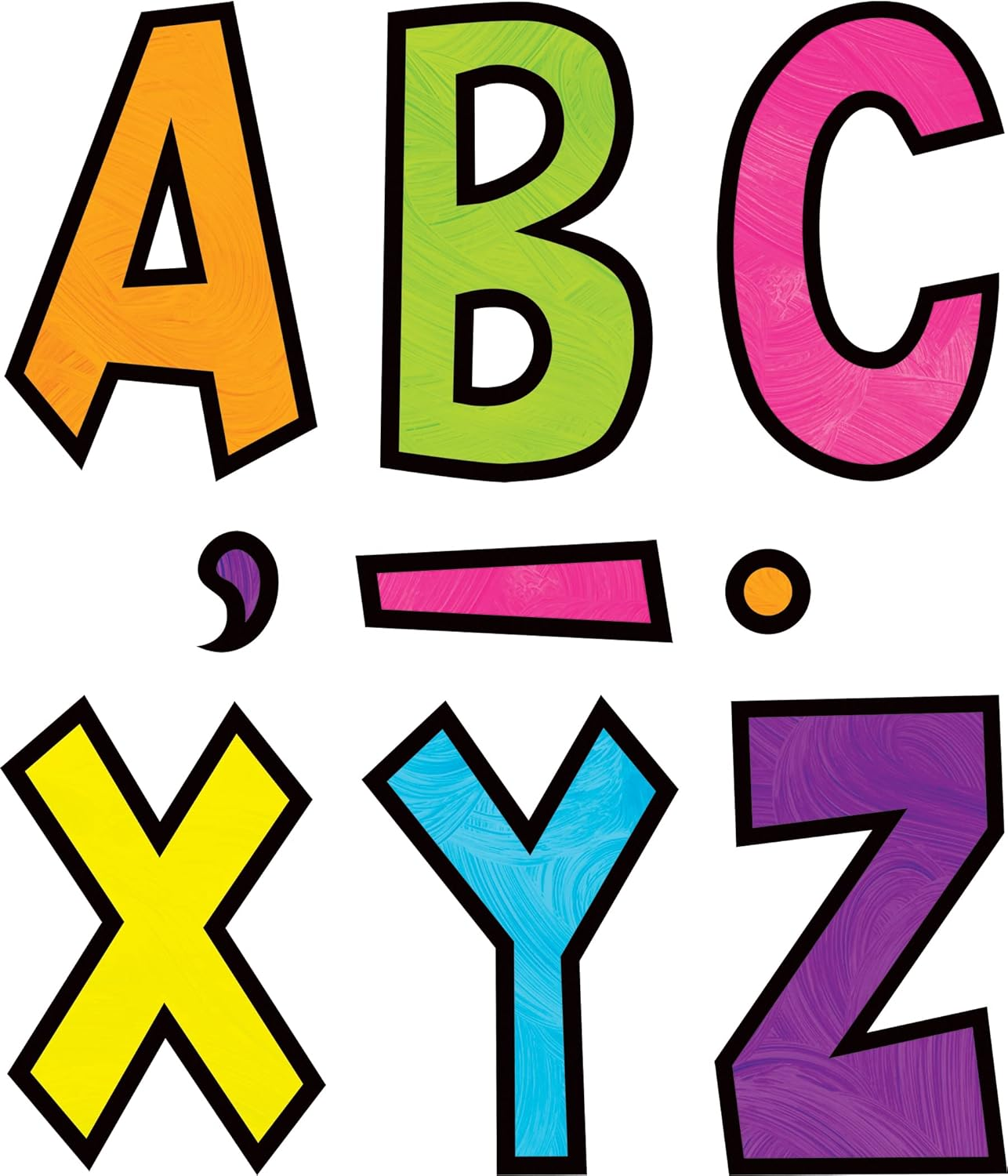 Teacher Created Resources Brights 4Ever 7" Fun Font Letters, Multi-Colored image number 3