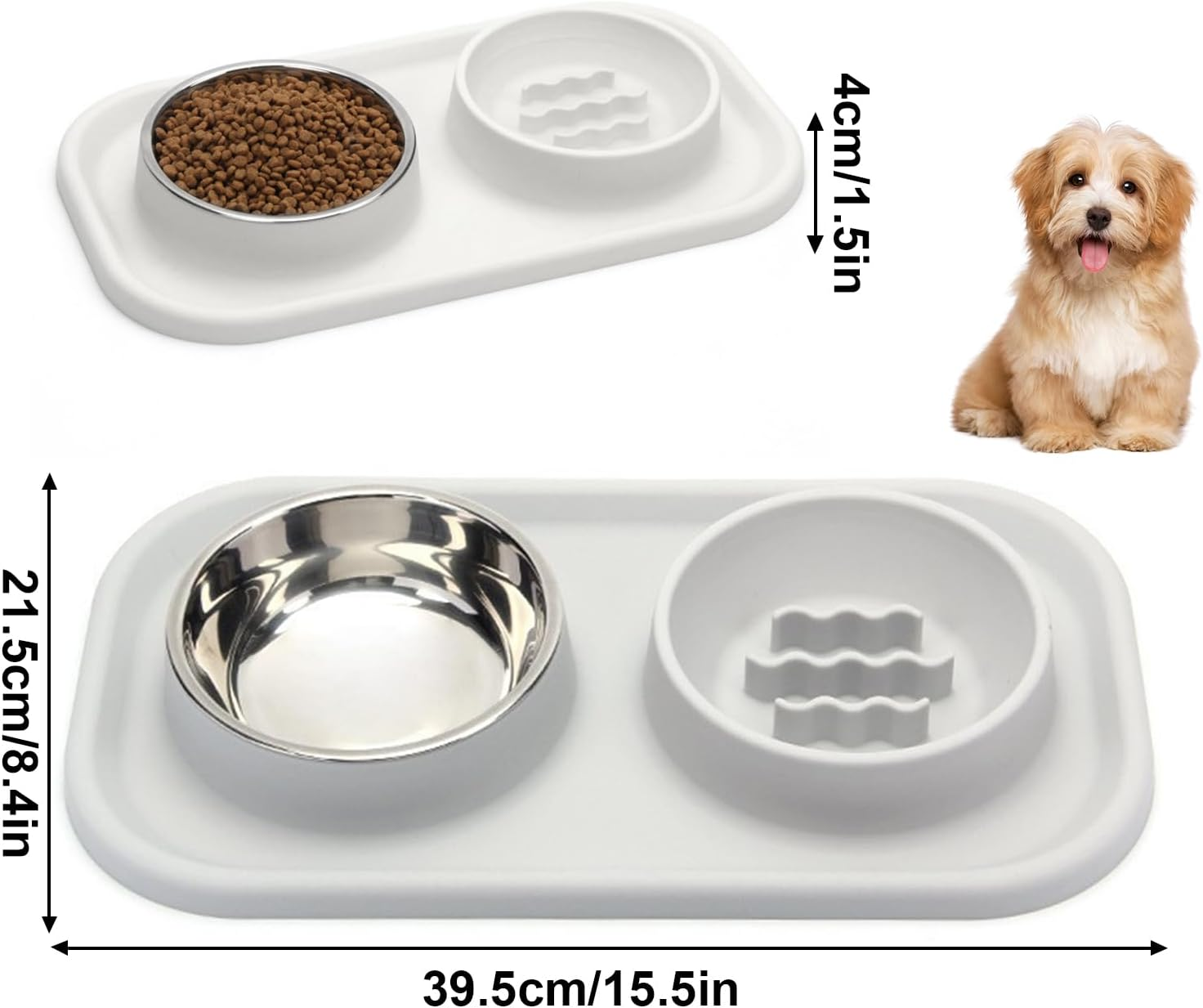 Cat Bowl, Food Bowl, Stainless Steel Bowl, Silicone Bowl, Travel Bowl, Pet Food, Water Bowl image number 5