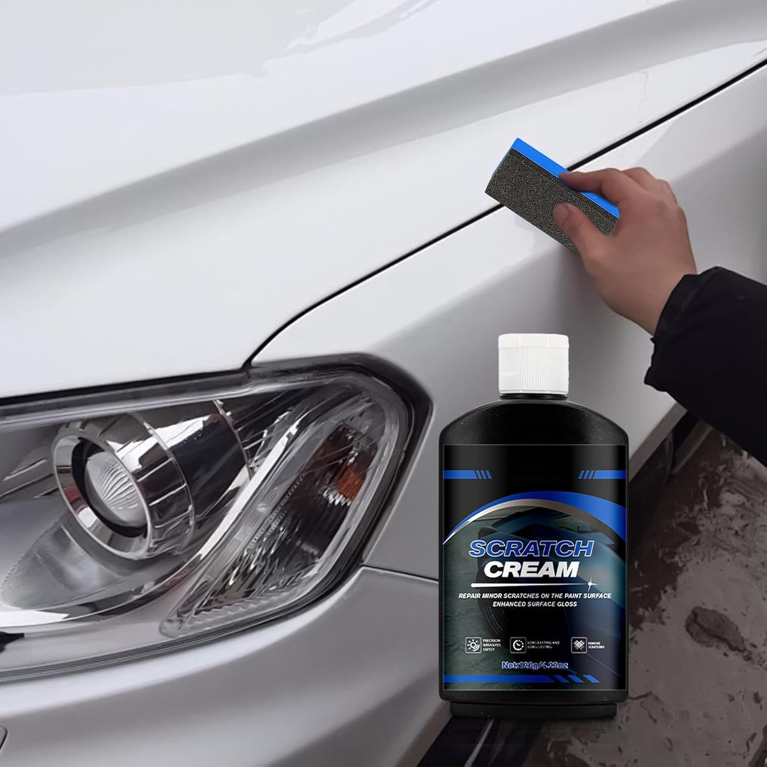 Car Paint Scratch Repair | Paint Restorer Repair Scratches,Auto Scratch Remover & Polishing Wax, Automotive Paint Repair for Car Refurbishment image number 3
