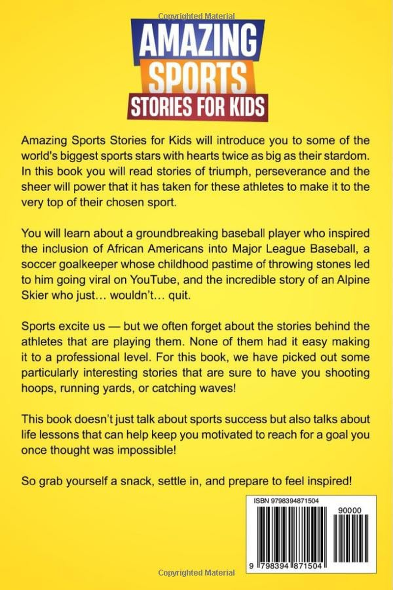 Amazing Sports Stories for Kids: Unforgettable Moments and Inspirational Athletes That Will Ignite Your Passion for Sports image number 1