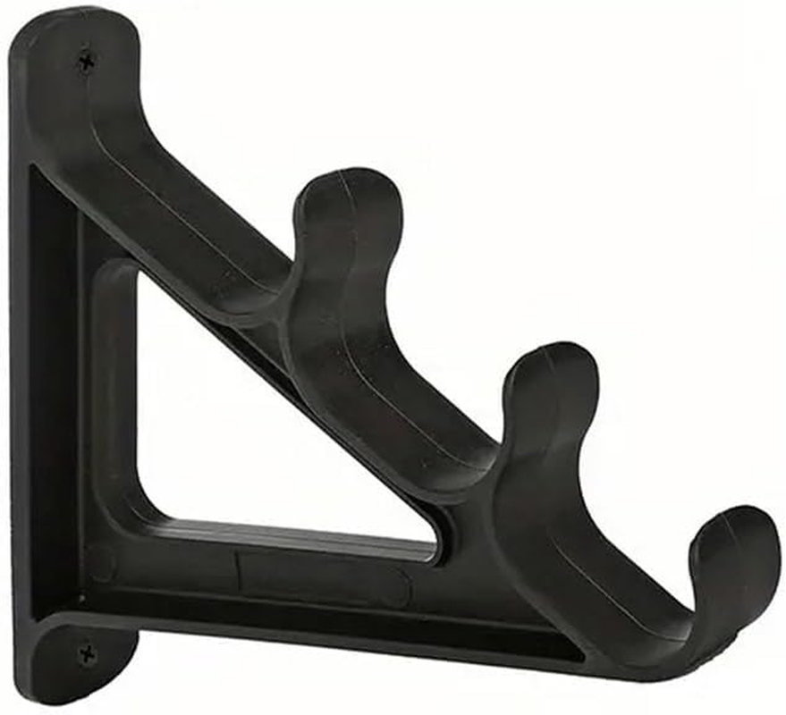 AIMALL Wall-Mounted Fishing Rod Rack Holder for 6 Rods, Durable ABS Material, Space-Saving, 8.1X6.7X1 Inch Compact Fishing Rod Display Storage Rack image number 6