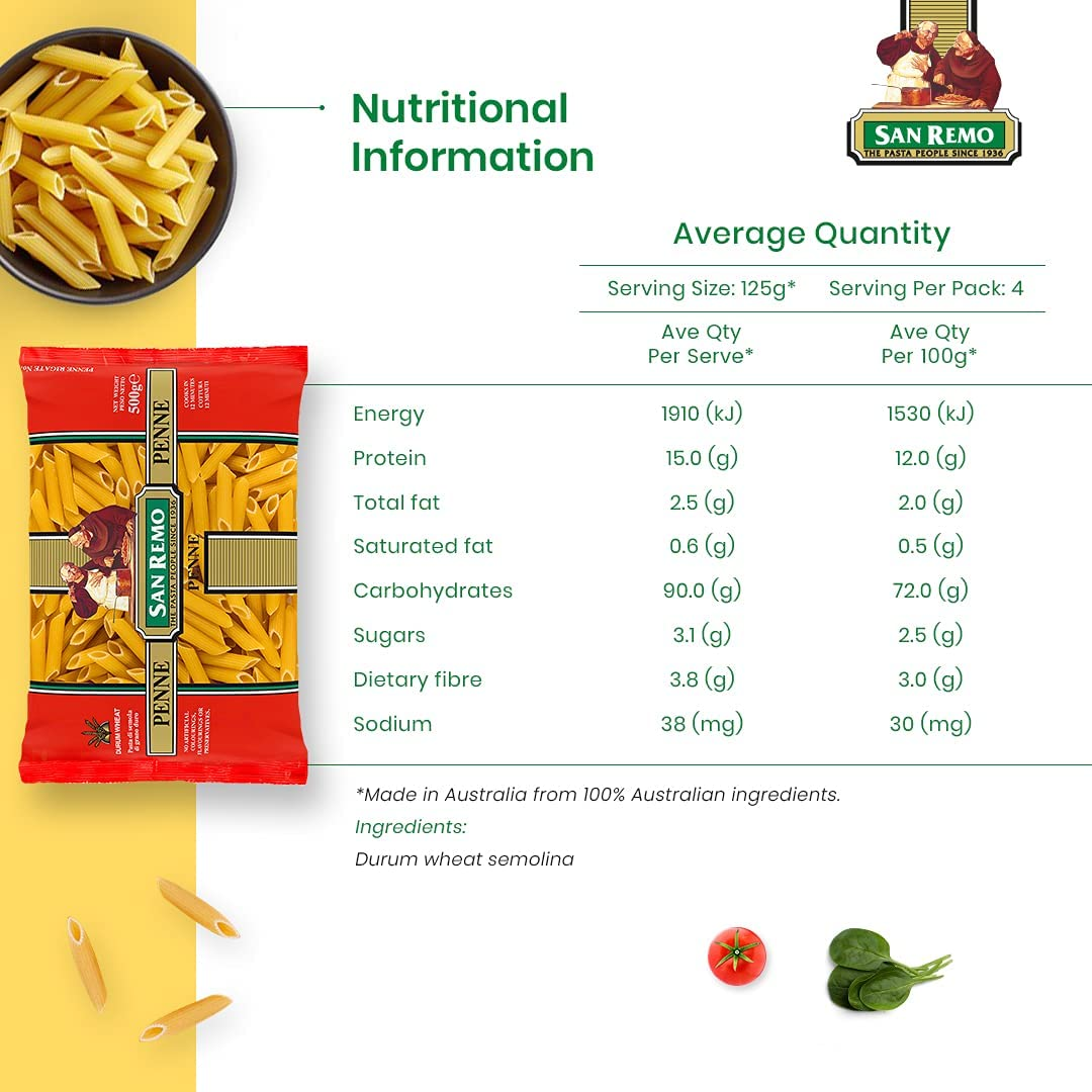 San Remo Penne Pasta 500G image number 6
