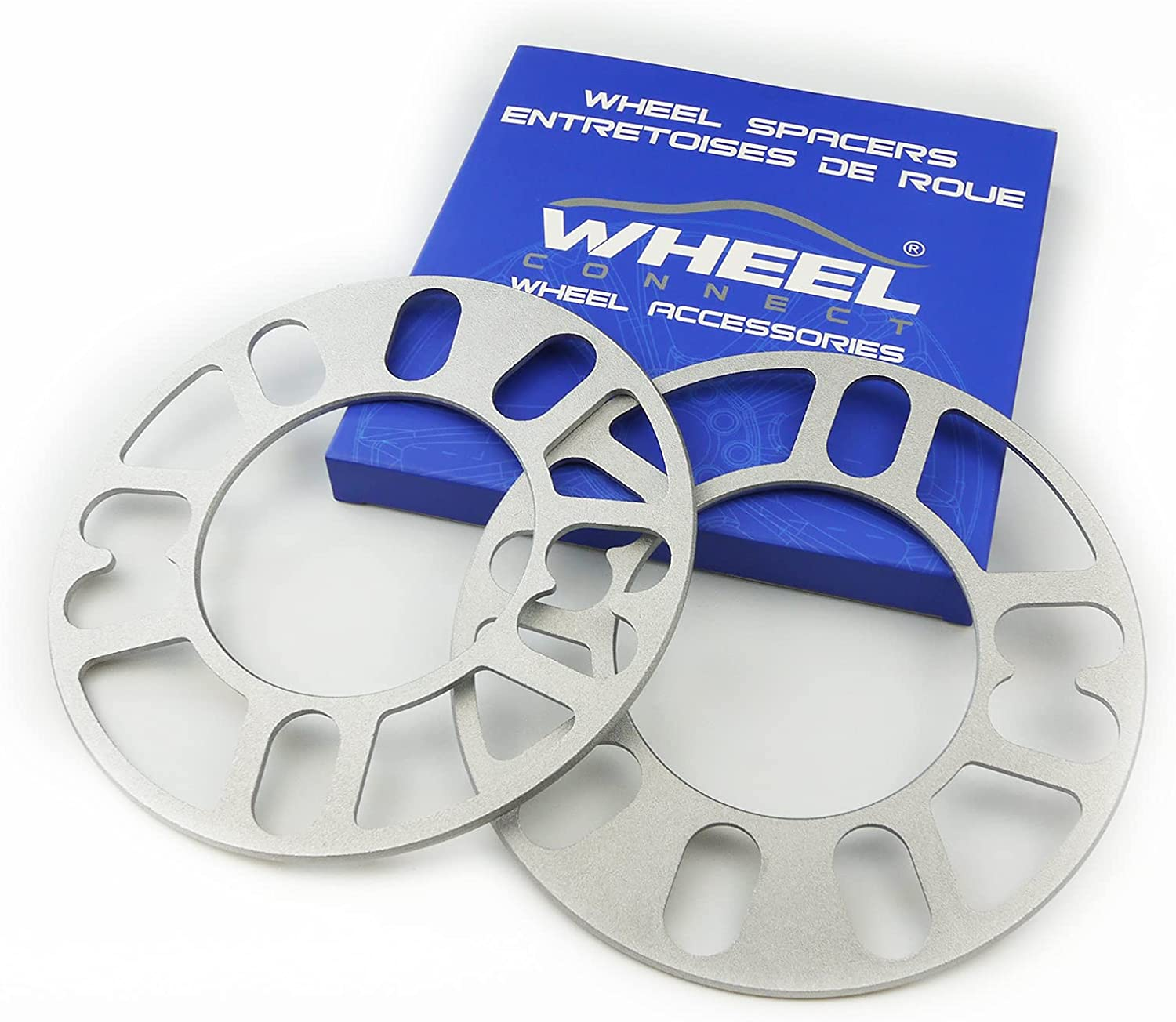 WHEEL CONNECT Universal Wheel Spacer,3Mm Thickness(1/8Inch),Fit Bolt Pattern 4X98, 4X100, 4X108, 4X114.3, 5X100, 5X105,5X108, 5X110, 5X112, 5X114.3,5X120, 5X127, Cast Aluminum, Pack of 2. image number 6